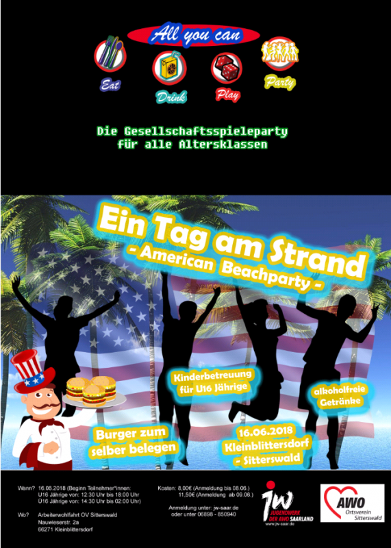 3. AYC Spieleparty -American Beachparty