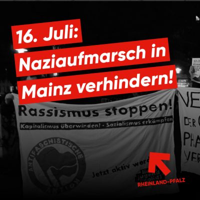 Jugendwerker:innen gegen rechts: Gegendemo zum Naziaufmarsch in Mainz