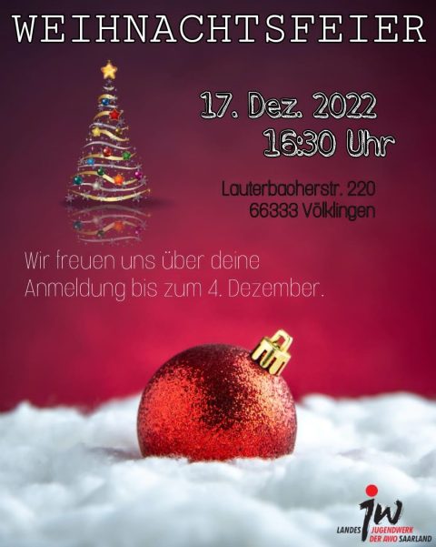 Weihnachtsfeier 17. Dezember 2022